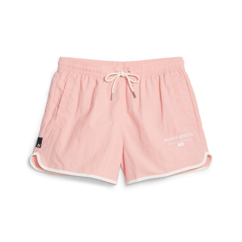 PUMA TEAM Womens Pink ven Shorts - Image 1
